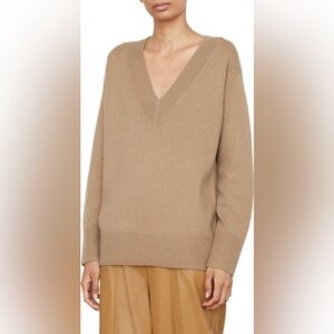 Tan V-Neck Sweater